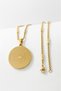 Gold Color 3 cm Ayetel Kürsi & Esmaül Hüsna Written 316L Stainless Steel Double Sided 60 cm Prayer Necklace with Thick Doc Chain and Rod - 2