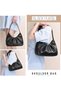 Women PU Dumpling Multi-Pocket Shoulder Bag Satchel, Ladies Large-Capacity Hobo Tote Bags Clutch Bag Elegant Underarm Design for Teen Youth Daily Casual Party Travel, Chic Magnetic Closure (Bl - 3