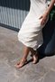Bosco Women's Nude Tutun Suet Accessory-Detail Mini Padded Sandals - 2