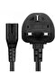 Power Cable UK 3PIN Plug to C7 Figure 8 Cable 5 Meter Standard - 4