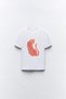 Unisex Oversized T-Shirtblack / White with Pink Cat Print - 3
