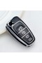 Ford Focus Fiesta Tourneo Courier Transit Mondeo Kuga C-Max Key Case Cover Black Silver