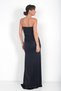 Women's Strapless Lined Draped Waist Tulle Transparent Lycra Lame Glitter Fabric Long Dress - 5