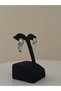 Silver Color Earrings with Heart Detail - 3