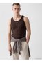 Vizyon New Season Crew Neck Ribbed Men's Sleeveless T-Shirt