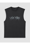 Esvab • Modern & Distinctive Zero Roba Collar New York Printed Men's Sleeveless T-Shirt - 6