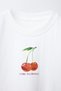 Unisex Oversized T-Shirt Minimal Cherry Loose Fit Oversized - 3