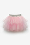 Silver Sequin One-Shoulder Crop Top and Tulle Skirt Girls' Set - Patrice - 4