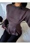 Women's Waist-Slit Flounce Long Sleeve Blouse 223 - 3