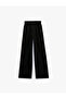 High Waist Wide Leg Sports Sweatpants with Pockets - 6