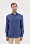 Italian Collar 100% Linen Comfort Fit Men's Shirt - 5