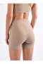 Women's Short Biker Leggings - Beige - C518 - 3