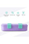 Steel Core Stainless Steel Lunch Box 839ml & Double Wall Stainless Steel Water Bottle 500ml – Purple - 7