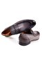 Gray Color Laceless Genuine Leather Men's Shoes - 2