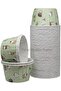 Edl Shop 50-Pack Ice Cream Patterned Muffin Cake Mold, Cake Capsule Cupcake Mold, Airfryer Compatible Edl S - 2