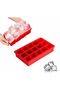Nry Shop 15-Piece Cube Ice Mold, Easy-To-Remove Flexible Silicone Large Size Square Ice Cube Making Tool - 2