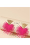 Two Tone Drop Earrings - 2