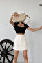 Women's Cargo Pocket Mini Skirt with Shorts - 4