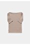 Slim Fit Women's Beige T-Shirt - 5