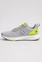 Vesta Men's Gray Neon Yellow Foam Sole Lightweight Knitted Mesh Casual Sports Shoes Sneaker - 5