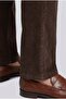 Brown Velvet Zippered Sports Pants - 4