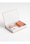 Set of 2 Modern Decorative Book Boxes |   Copper Leaf + Ecru Orange - 2