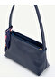 Women's Single Handle Scarf Detailed Zippered Baguette Hand and Shoulder Bag - 3