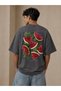 Palestine Watermelon Pattern Oversized Unisex T-Shirt – Aesthetic Graphic Printed Short Sleeve Streetwear T-Shirt