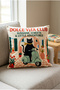 Ciao Bella Written Vespa and Black Cat Patterned Set of 2 Decorative Throw Pillow Covers, Italian Retro Style Home Decor - 3