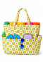 2 Years Warranty - Large Size Floral Pattern Women's Beach Bag with Multiple Compartments - Waterproof Zippered Beach Bag - 8