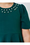 Girls Embellished Puff Sleeve Dress - 3