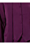 Purple Long Sleeve Blouse with Scarf Detail - 4
