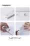 مصباح LED بحساس حركة من الألومنيوم قابل لإعادة الشحن عبر USB-C مع إضاءة مغناطيسية قابلة للتعتيم بثلاثة ألوان للخزانة - 8