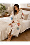 100% Cotton Premium Muslin Bathrobe - Standard Size Beach Robe - 3