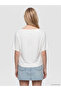 Xside White Boat Neck Women's T-Shirt - 4