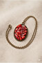 Handmade Coral Natural Stone Epoxy Special Design Necklace - 2