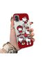 Samsung Galaxy A31 Compatible Silicone Edge Hard Back Case Couple Phone Case with Kitty Pattern