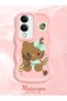 Vivo Y19S Gt 5g Compatible Case Camera Protector Pink Silicone Couple Phone Case Kitty Pattern - 2