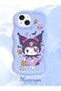 iPhone 15 Plus Compatible Case Camera Protector Blue Silicone Couple Phone Case Cartoon Pattern - 2
