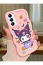Samsung Galaxy A14 Compatible Case Camera Protector Pink Silicone Couple Phone Case Cartoon Pattern