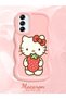 Samsung Galaxy A14 Compatible Case Camera Protector Pink Silicone Couple Phone Case Kitty Pattern - 2