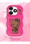 Tecno Spark 20 Compatible Case Camera Protector Red Silicone Couple Phone Case Kitty Pattern - 2