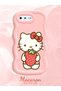 iPhone 8 Plus Compatible Case Camera Protector Pink Silicone Couple Phone Case Kitty Pattern - 2