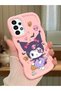 Samsung Galaxy A13 4g Compatible Case Camera Protector Pink Silicone Couple Phone Case Cartoon Pattern