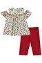 Strawberry Patterned Set for 6-9 Years - Ecru - 3
