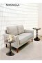 2pcs Coffee Table, Sofa Side Table, Nordic Corner Small Table, Tea End table for Living Room, Outdoor, Bedroom, Black,40x40x52cm - 4