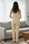 Women's Winnie Printed Pants and Strap Lycra Camisole Bamboo Viscose Pajama Set - 4