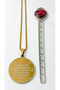 3.5 cm Plate Gold Color Double Sided Celcelutiye Vefki Embroidered 60 cm Thick Doc Chain 316L Stainless Steel Necklace - 4