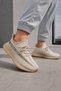 Veezy Men's Beige Mink Detailed Knitted Foam Sole Casual Sports Shoes Sneaker - 3