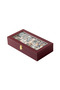 12-Slot Black Leather Watch Box Lockable Watch Storage and Collection Box with Glass Lid - 2